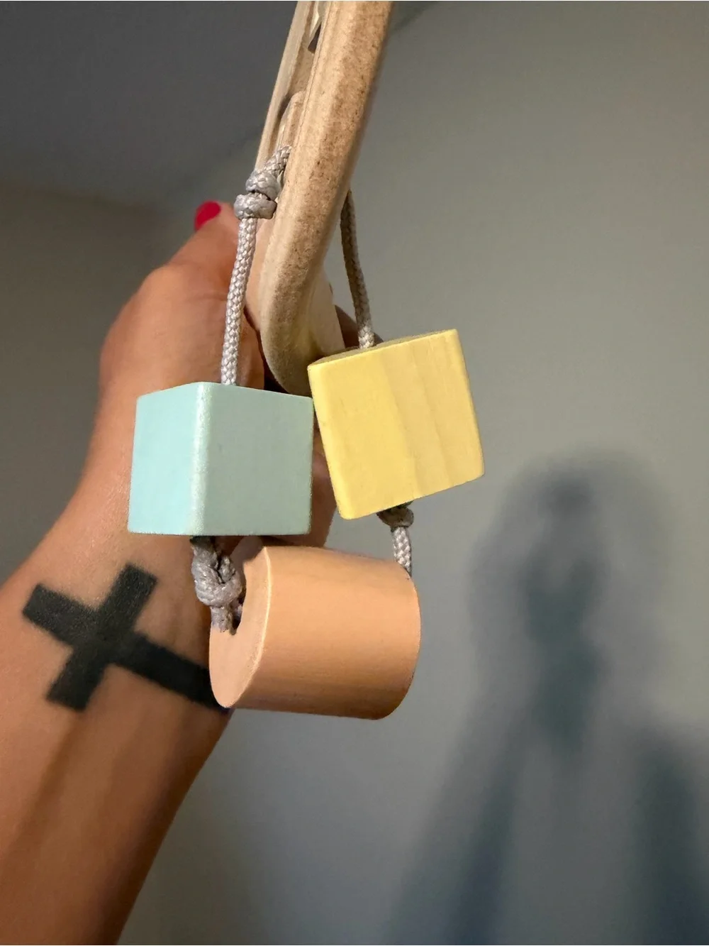 Beige Shape Sorter for Toddlers - Pastel Shapes